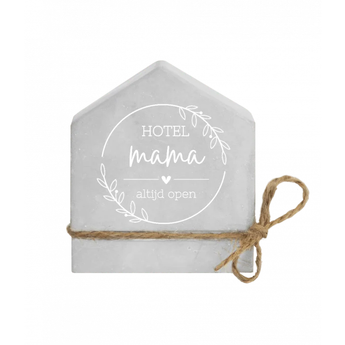 Graues Zementhaus Mama 8cm