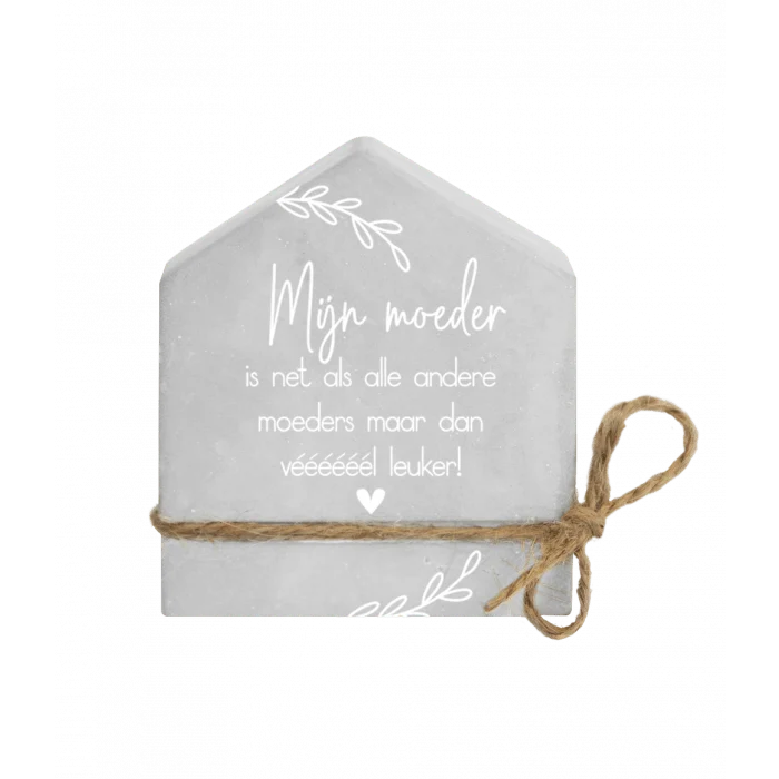 Gold Grau Zement Haus Mutter 8cm