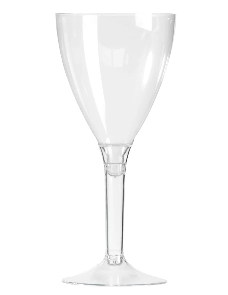 10 transparente Weingläser Kunststoff 160 ml