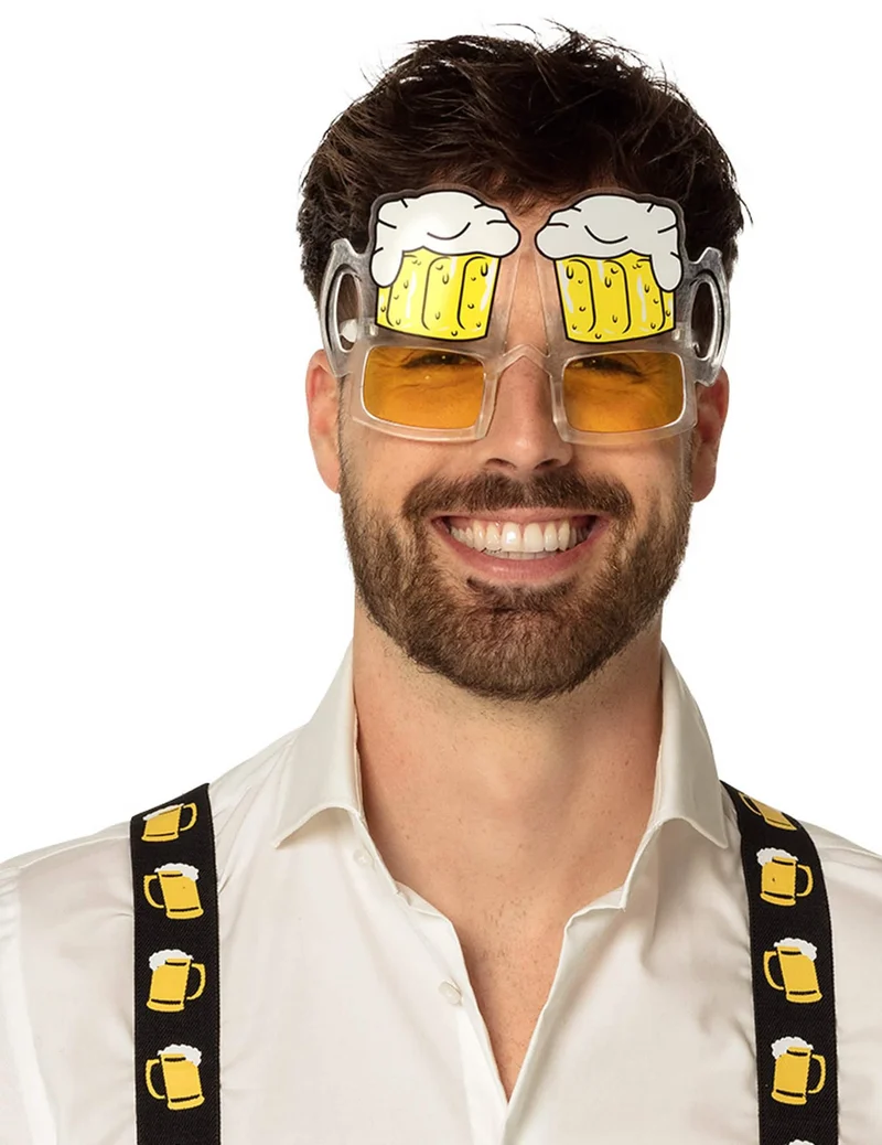 Brille Bierkrug für Erwachsene