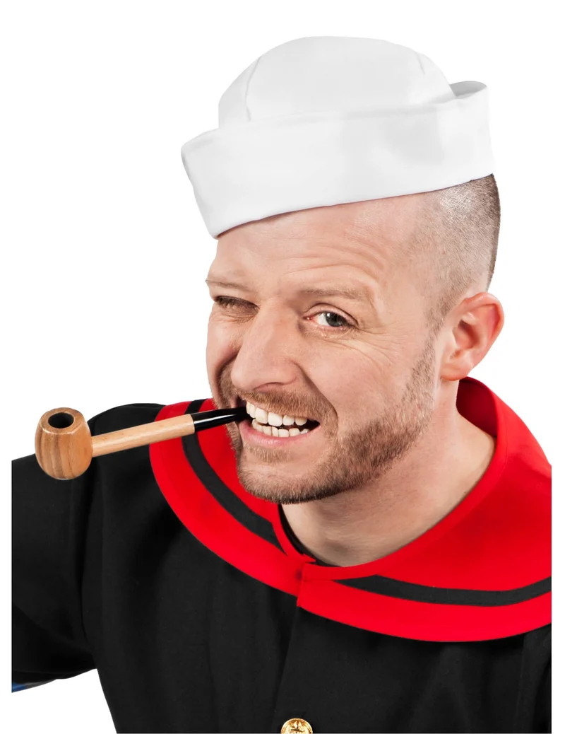 Popeye™-Pfeife Lizenz-Zubehör für Erwachsene braun-schwarz