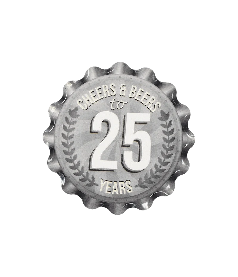 25 Jahre Untersetzer 11cm