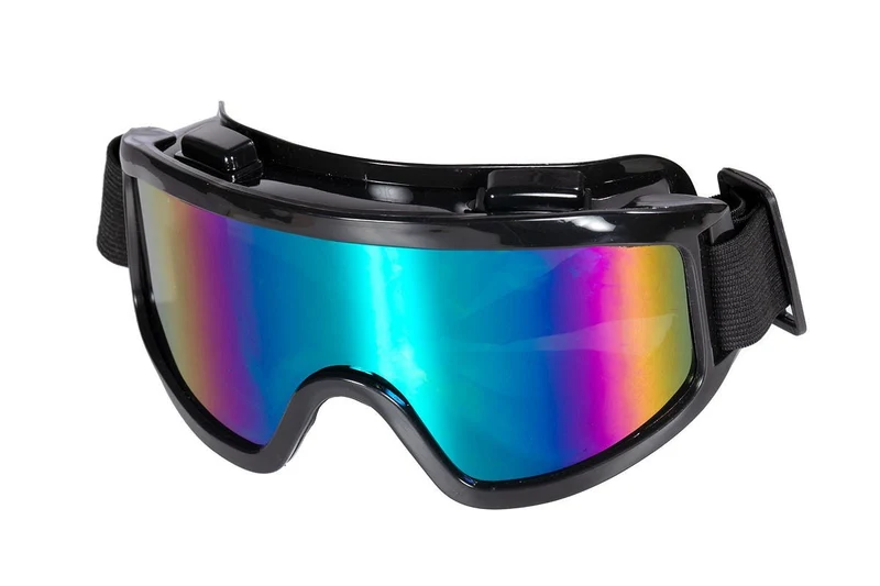 Schwarze Skibrille