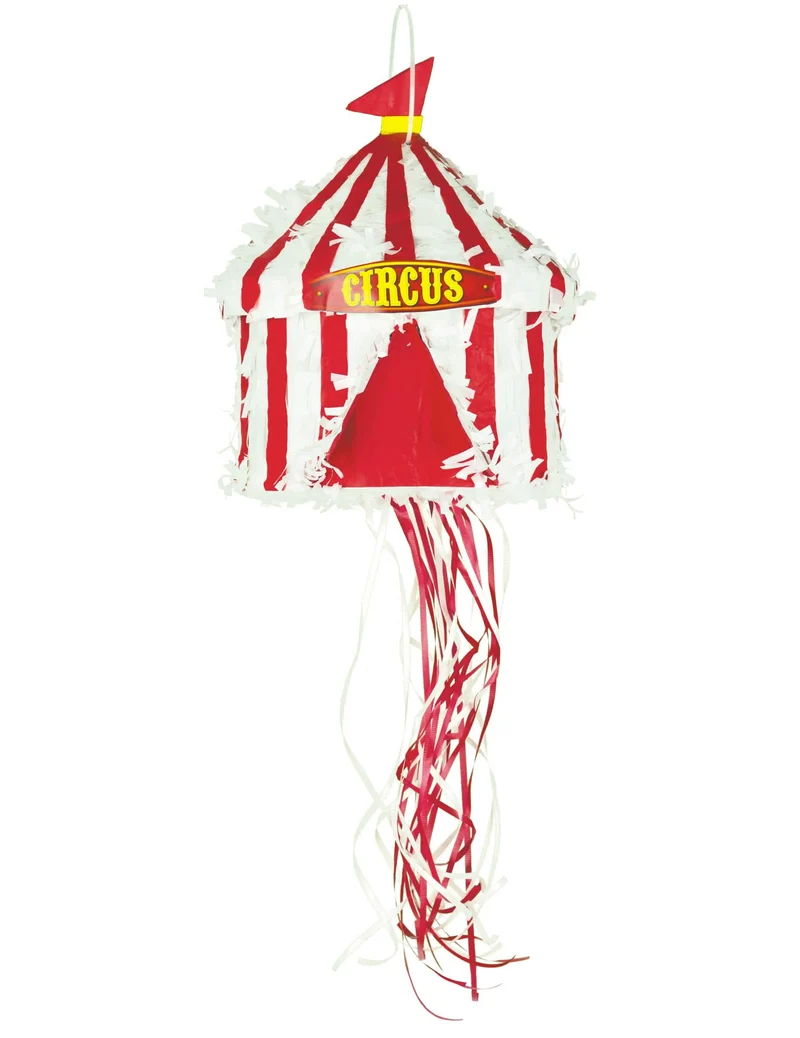 Vintage Zirkus-Piñata 35 cm Zirkuszelt