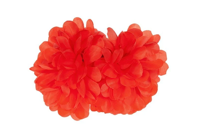 Blume Haarspange Rot