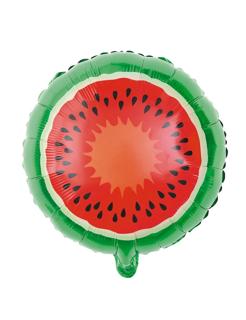 Aluminiumballon Tropicool Wassermelone 46 cm Helium aufblasbar