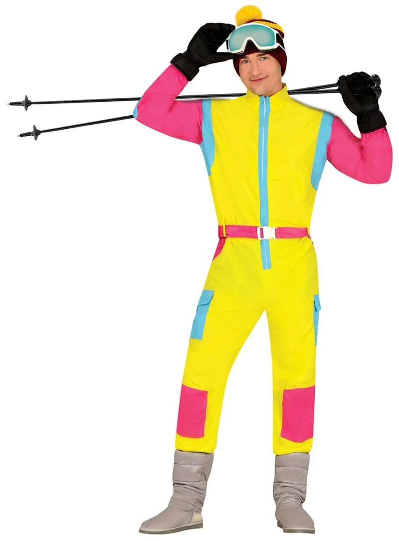 Gele Skipak Heren – Retro Jumpsuit met Riem