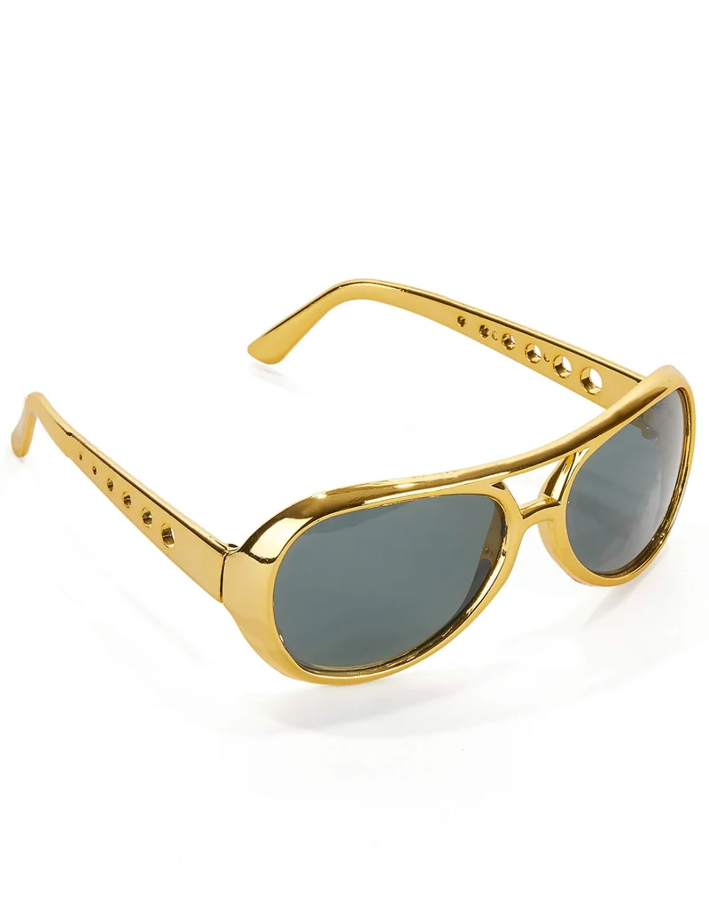 Goldene Elvis™ Sonnenbrille für Erwachsene