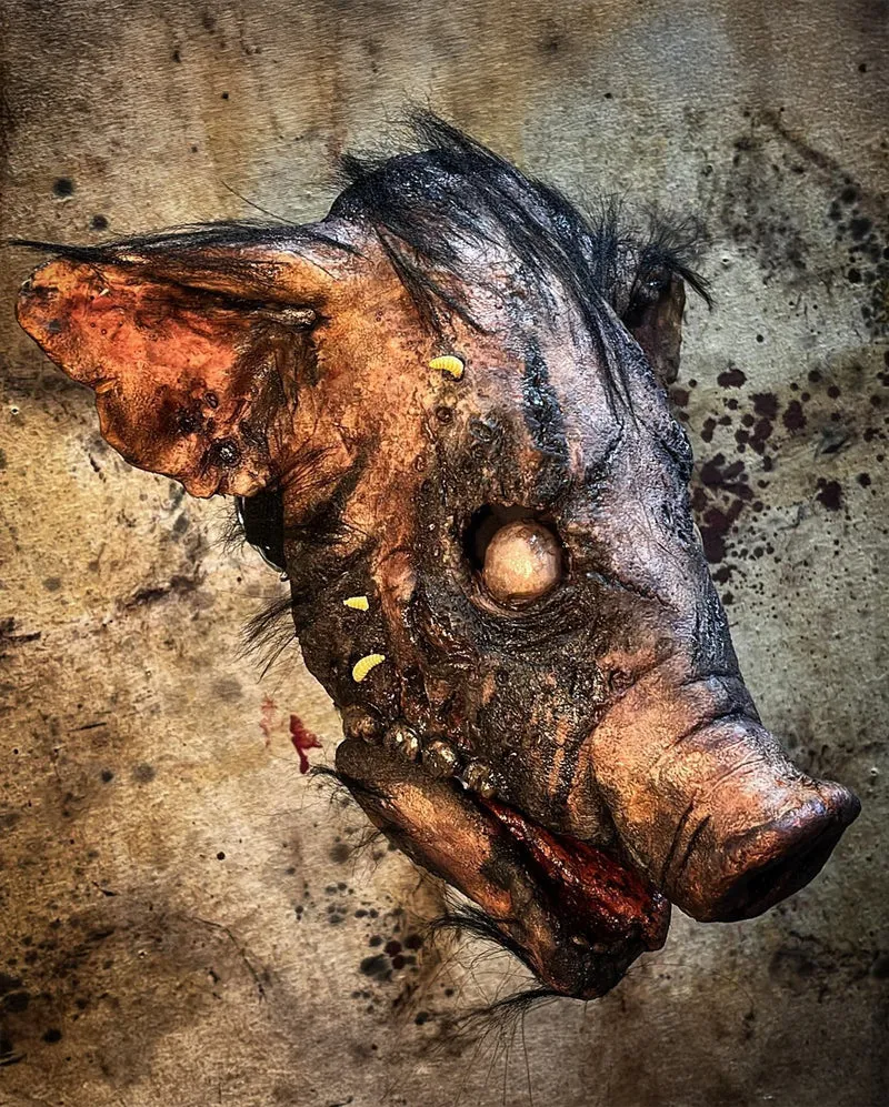 Verottende Kadaver Schweine Maske