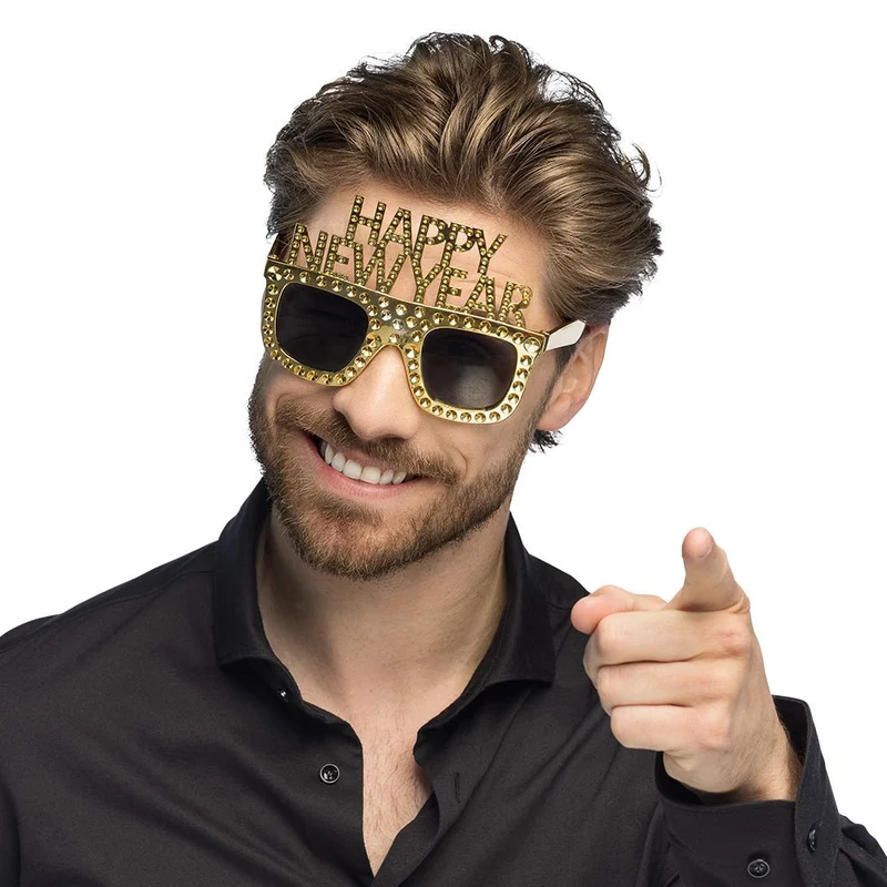 Frohes neues Jahr Gläser Gold