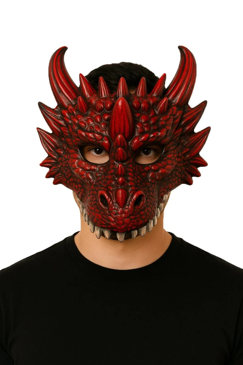 Drachenmaske Rot