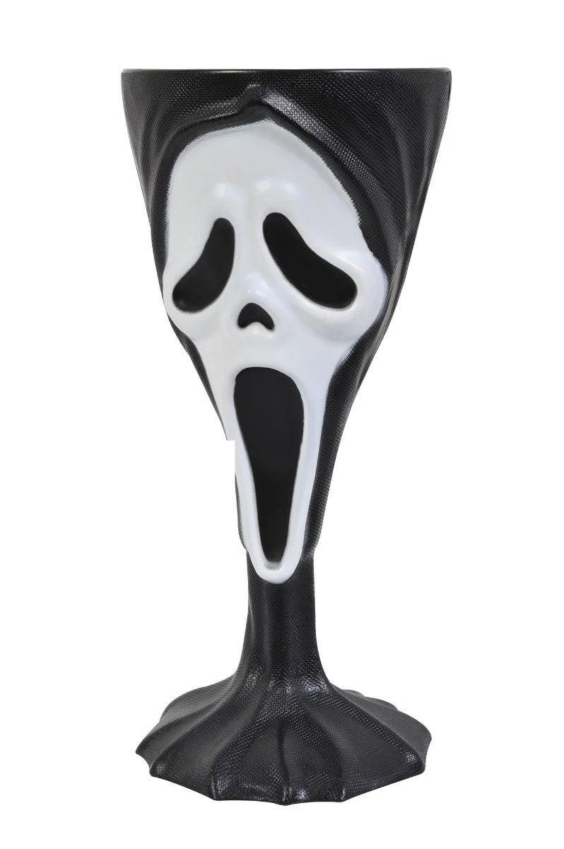 Halloween Tasse Schwarz Weiß Geist
