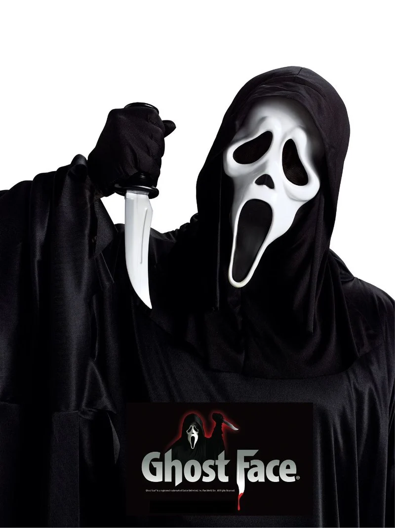 Ghostface Maske mit Messer