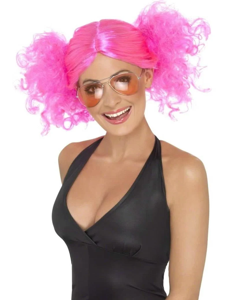 Perücke pink rosa für Damen