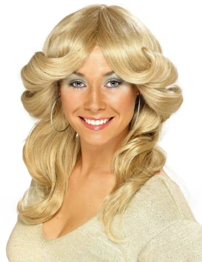 Perücke blond 70 Jahre für Damen