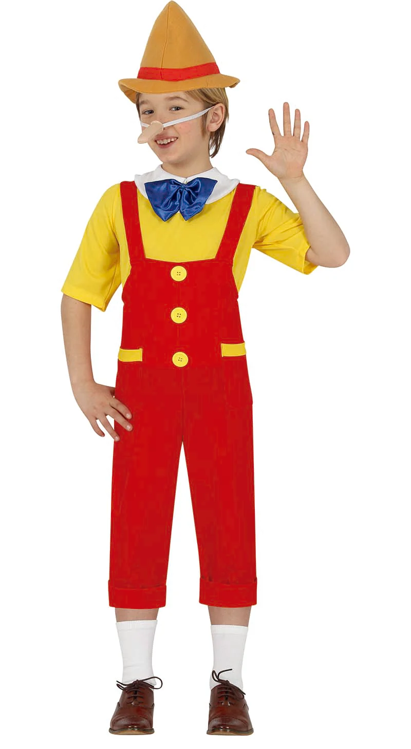 Pinokkio Kostuum Kind – Klassieke Houten Jongen Outfit
