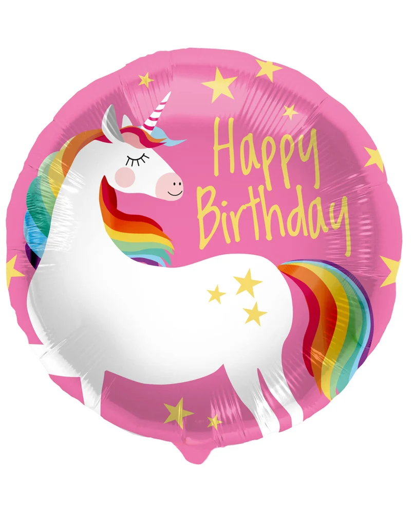 Happy Birthday Unicorn - Folienballon 45cm