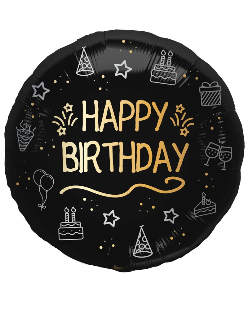 Happy Birthday Shining Glam - Foilenballon 45cm