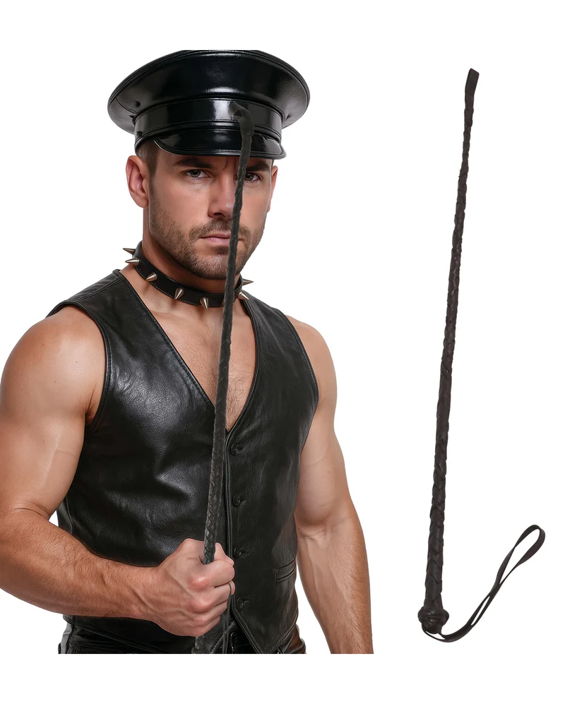 Schwarze Reitgerte 60cm