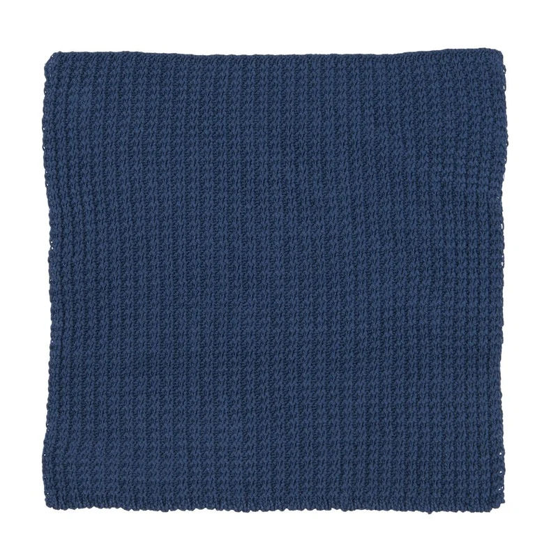 Ib Laursen Spüllappen gestrickt dunkelblau