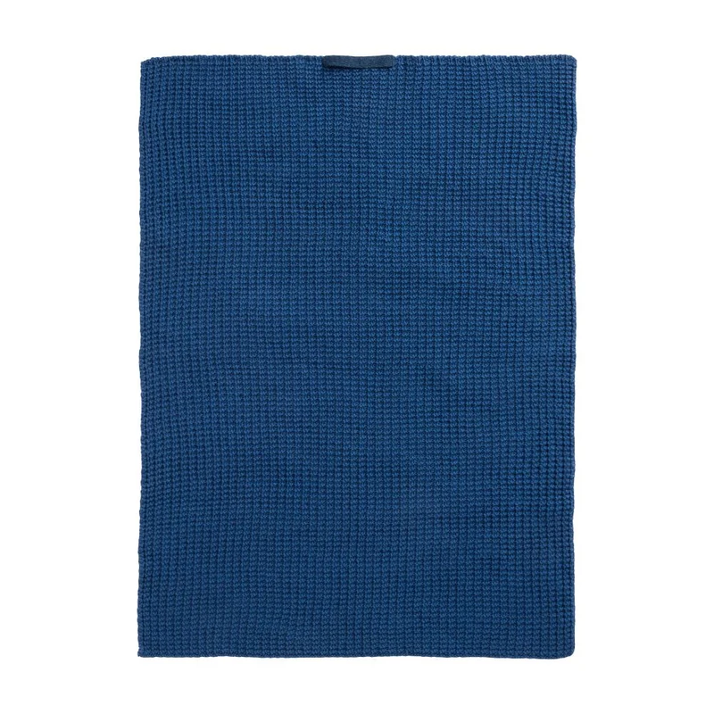 Ib Laursen Handtuch gestrickt dunkelblau