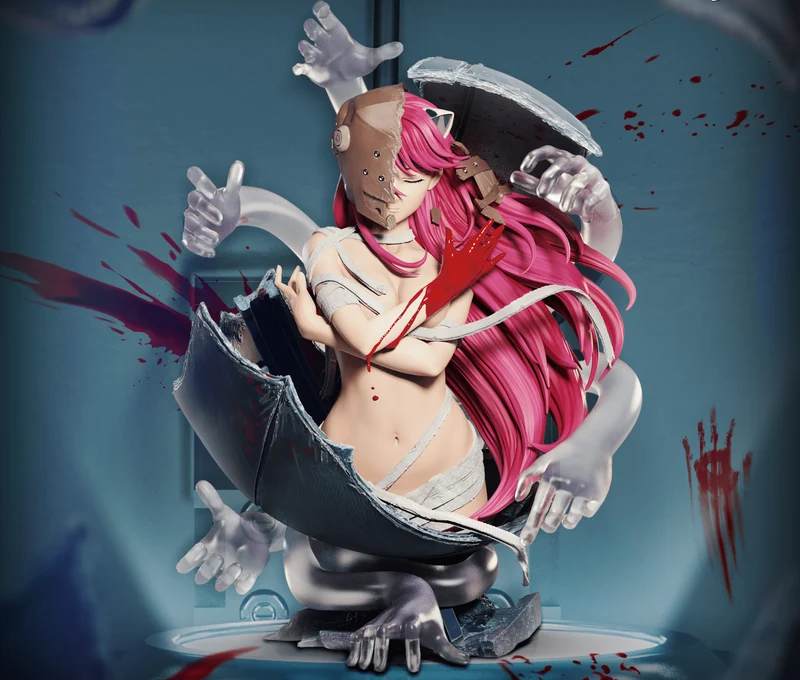 Elfen Lied – Lucy Elite Büste | Maßstab 1:4, Polystone | Figurama Sammler