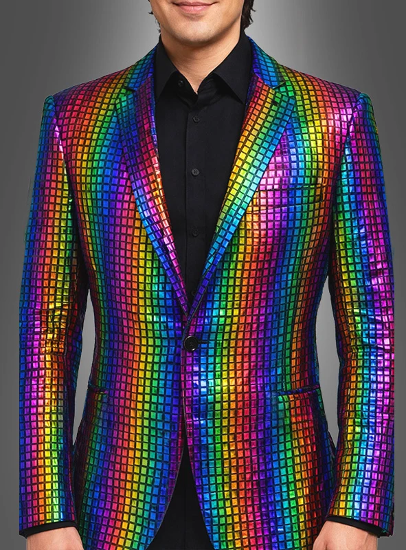 Regenbogen Sakko für Herren