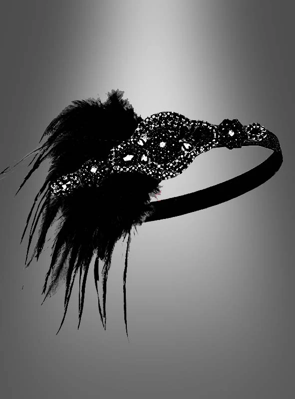 20er Jahre Haarband mit Strass und Perlen Lilli