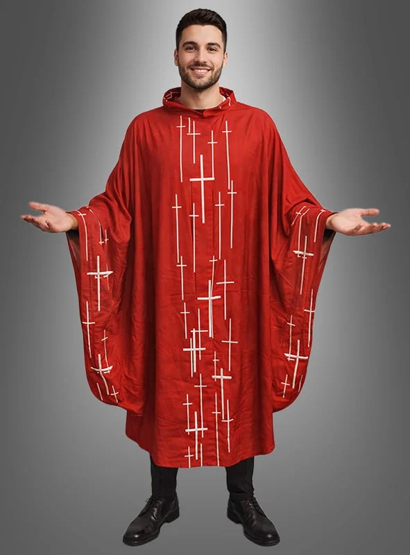 Priester Messgewand mit Kreuzen