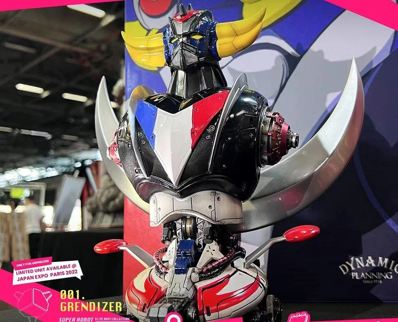 Grendizer | Goldorak | Roboterbüste ohne Schultern mit französischer Flagge | Maßstab 1:3 | Hochwertiges Kunstharz | Figurama Sammler