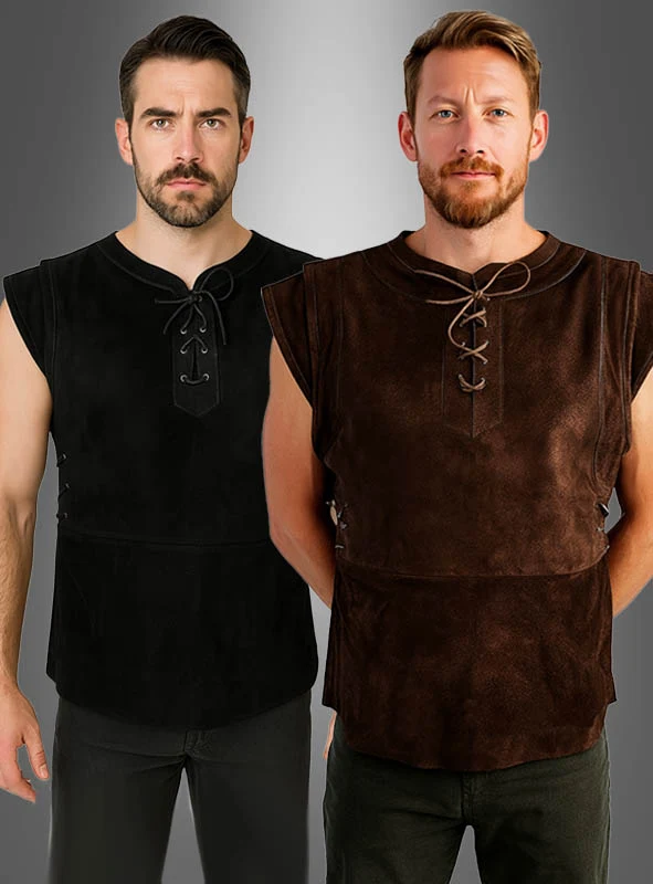 Mittelalter Hemd Wams braun oder schwarz