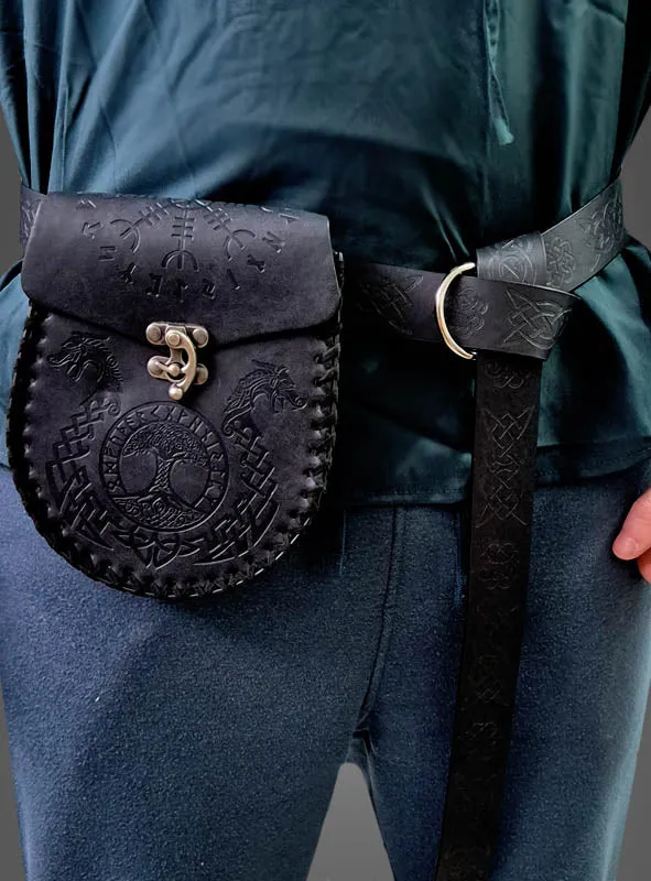 Wikinger Gürteltasche mit Gürtel