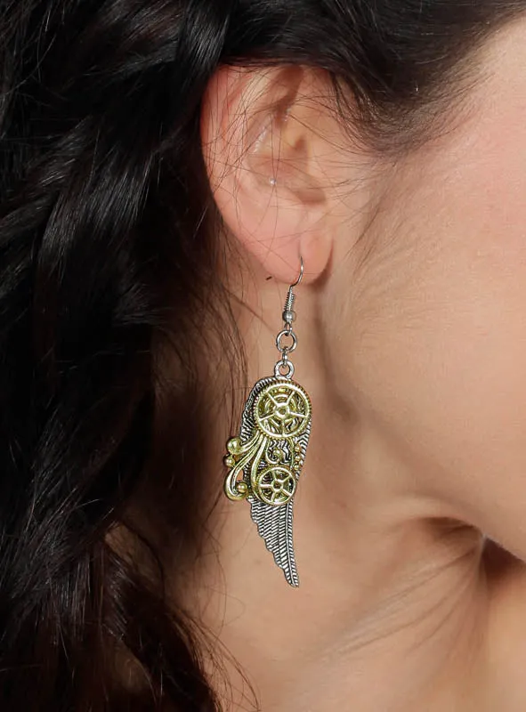 Ohrringe Steampunk Schwingen