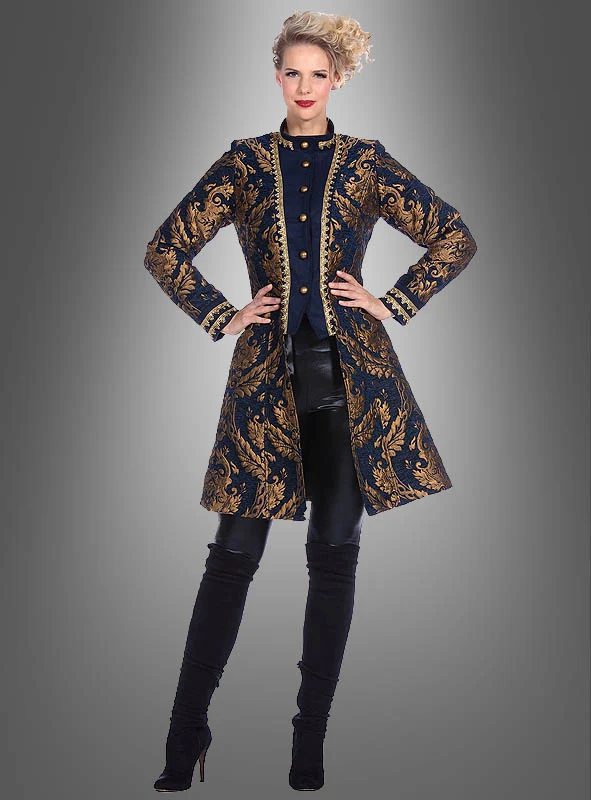 Luxus Barock Brokat Jacke Damen