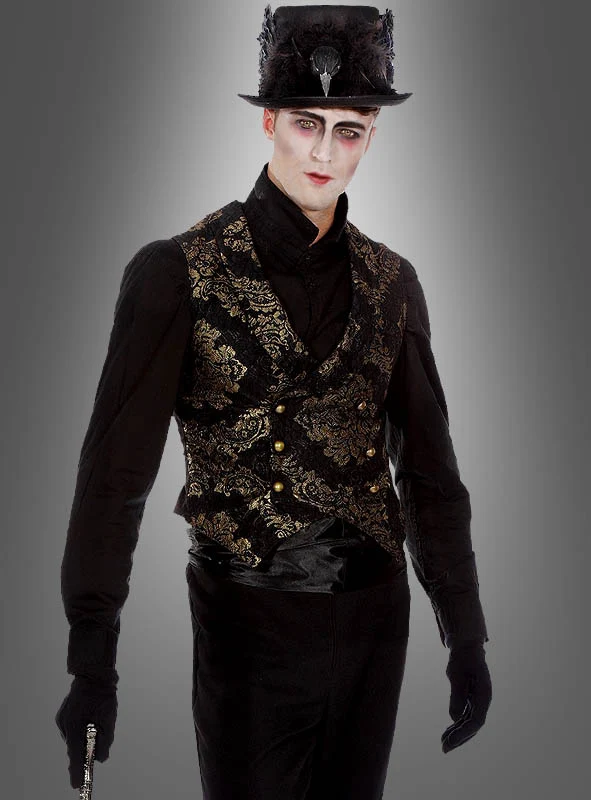 Luxus Gothic Goldbrokat Weste