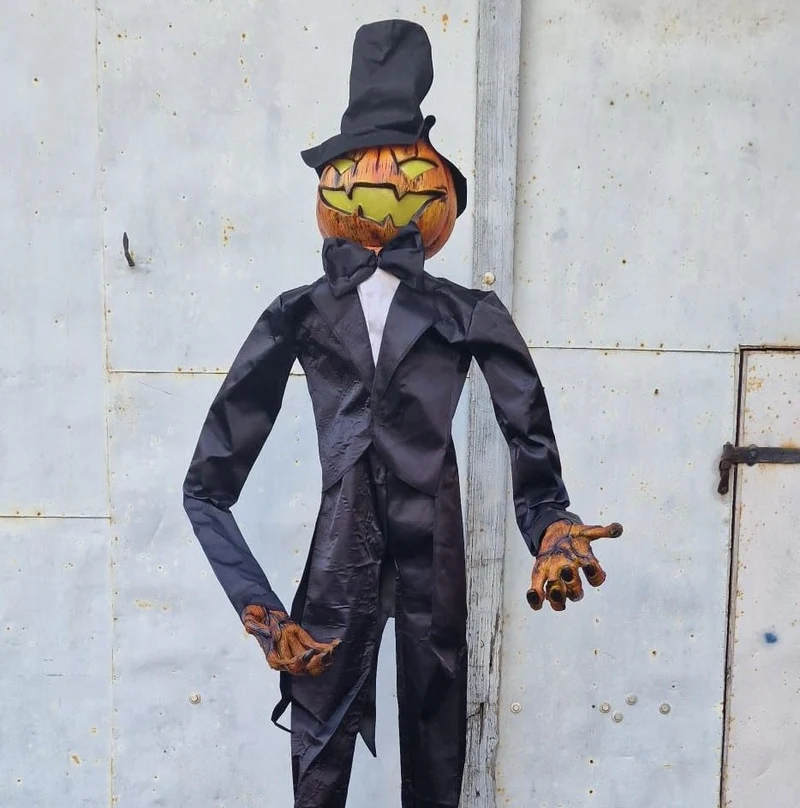 Singender animatronic Kürbismann Joe