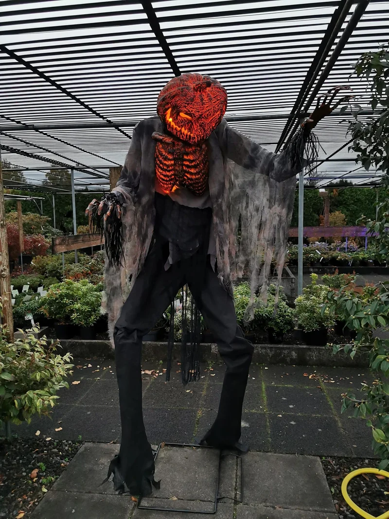 Animatronic Glühender Horror Kürbismann – 210 cm Gänsehaut pur