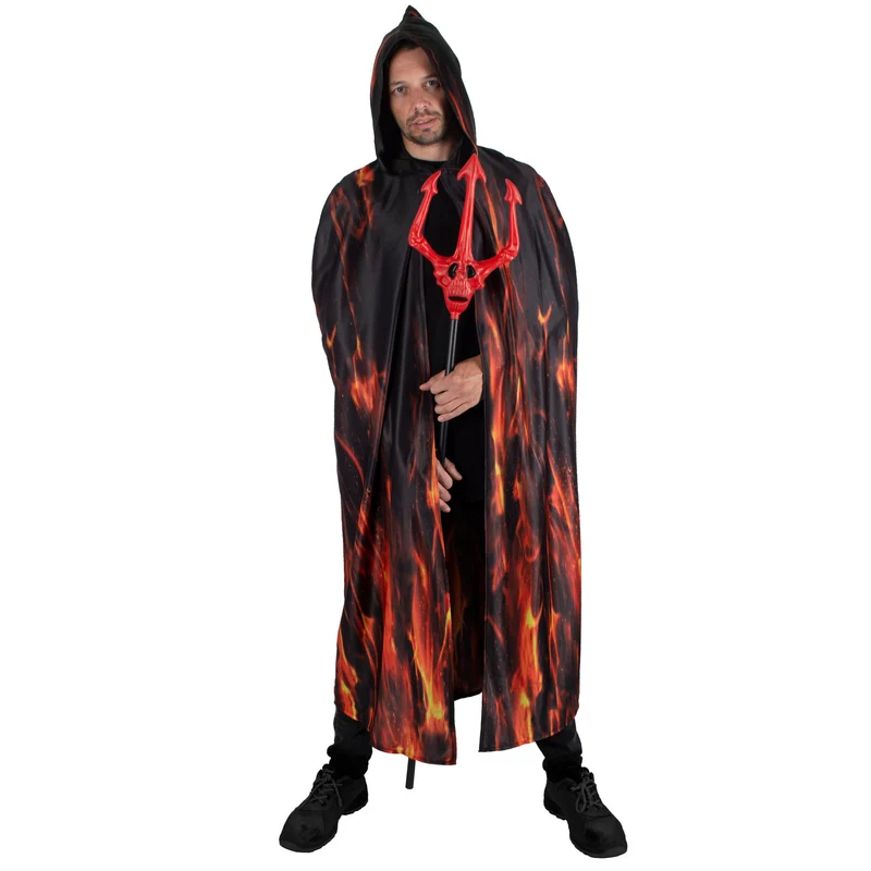 Feuerdemon Herren Umhang – One Size