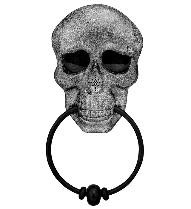 Halloween-Türklopfer in Totenkopf-Form