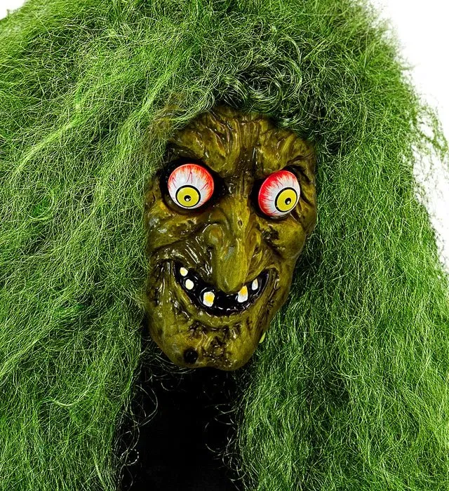 Hexenmaske mit beweglichen Augen
