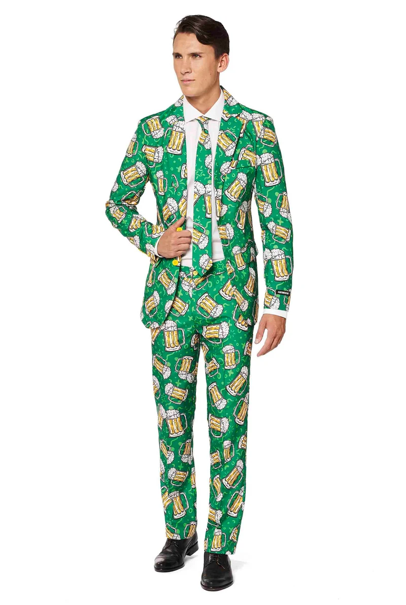 Suitmeister | Beer Suit | Herenkostuum met bierpatroon