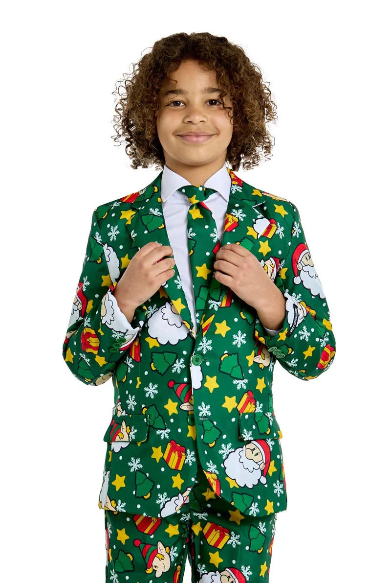 BOYS Santa Elves Green