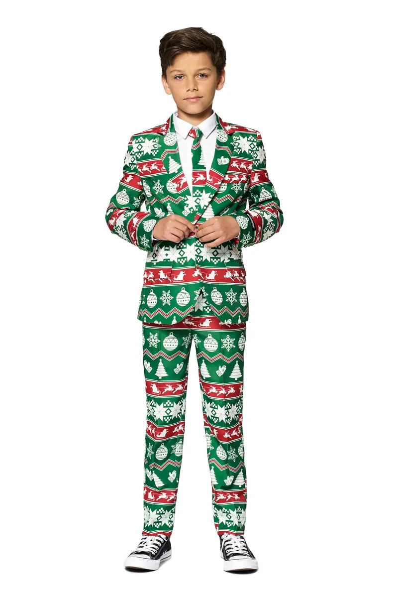 BOYS Christmas Green Nordic