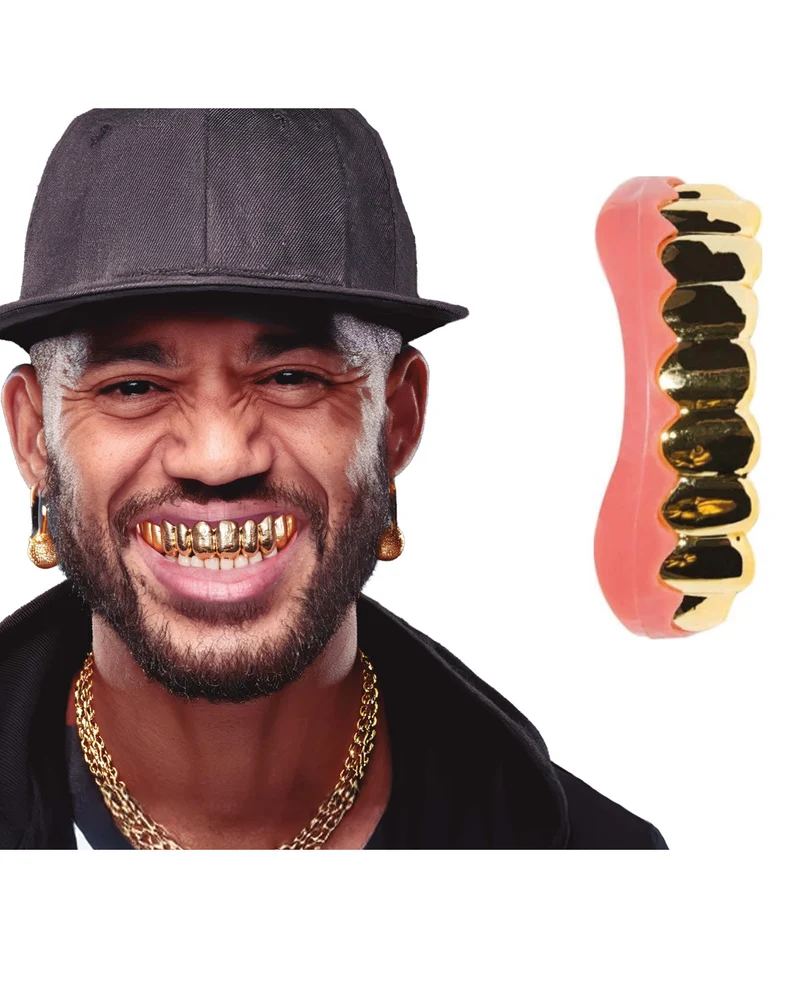 Goldene Gangster Rapper Zähne