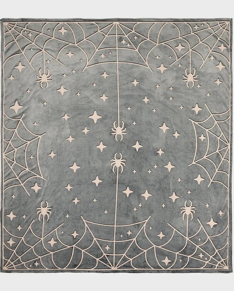 Spider Space Glow Kuscheldecke KILLSTAR