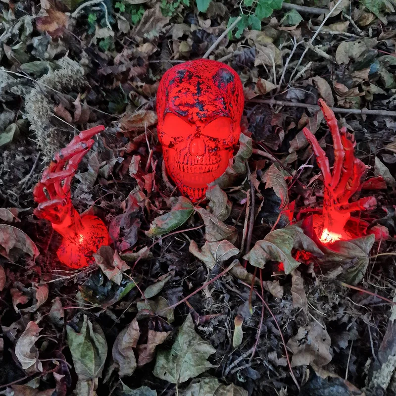 Feuerteufel flackernde Gartenstecker Friedhof