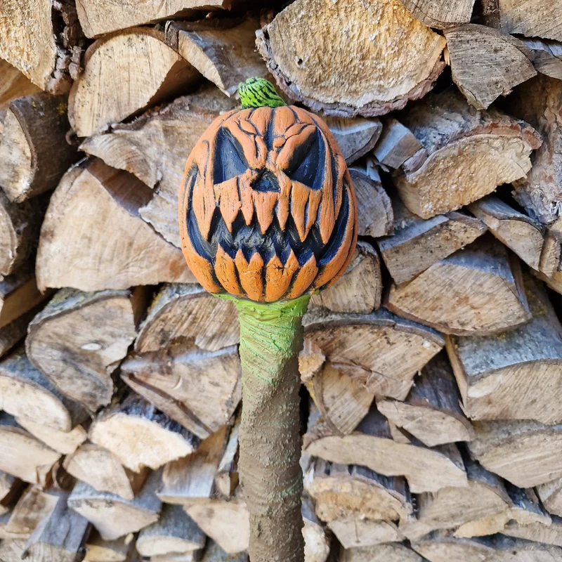 🎃☠️ Jack O’Lantern Kürbisstab – Das schaurige Zepter für Halloween