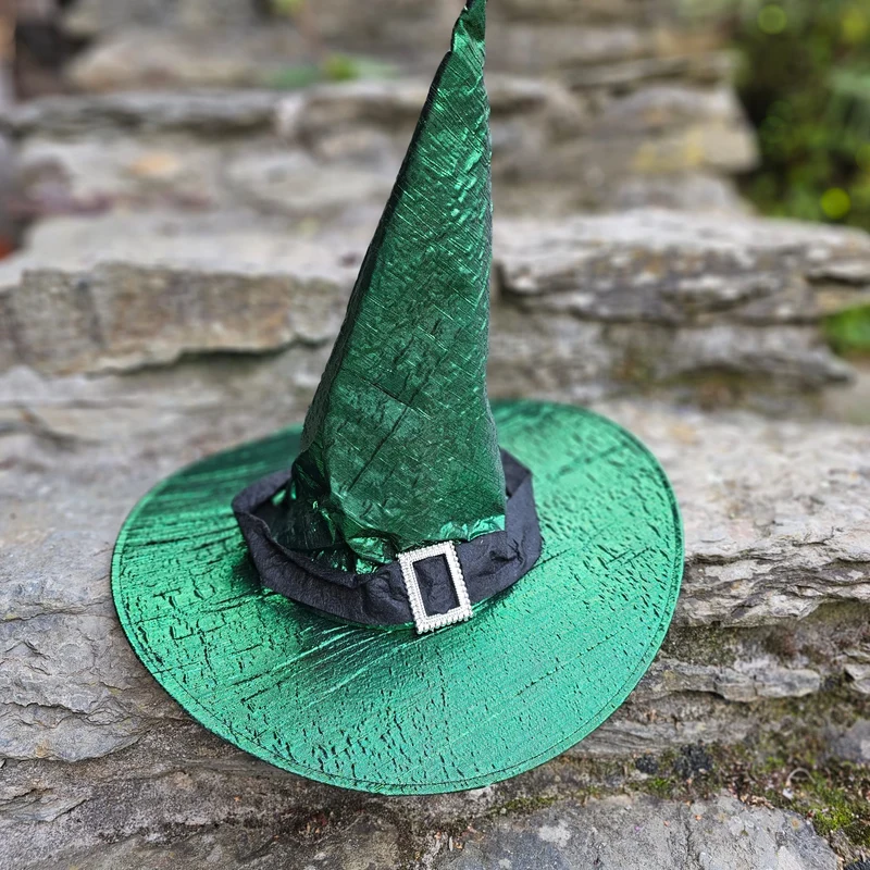 Grüner Hexen/Zauberer Hut Halloween