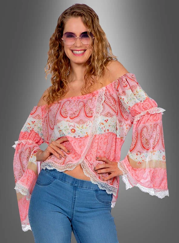 Luftige Paisley Bluse Boho Style