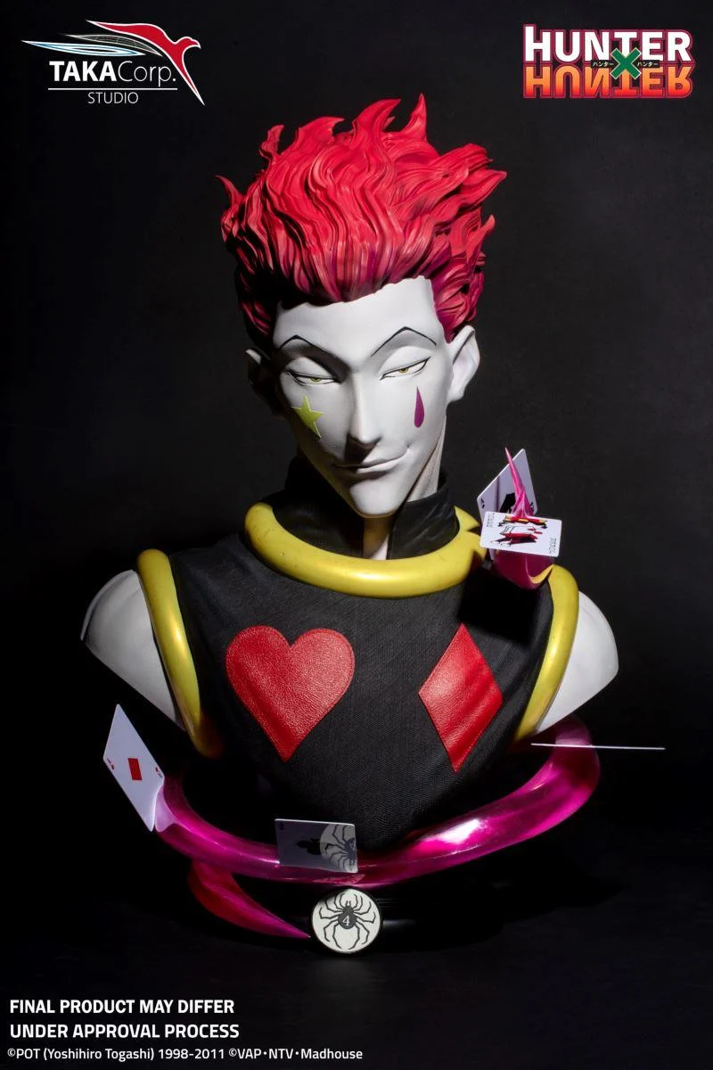 Hunter x Hunter | Hisoka Morow Büste | Maßstab 1:1 | Hochwertiges Resin | Takacorp Studio